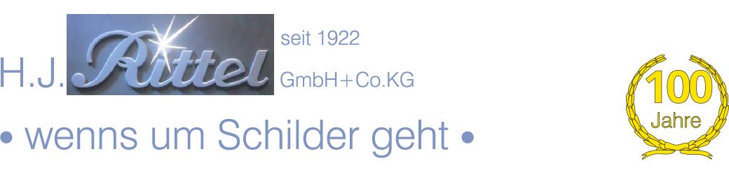 Schilderfabrik Rittel, seit 1922 - Gussschilder, Gedenktafeln, Firmenschilder u.v.m.